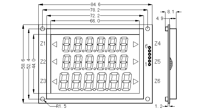 SMS1806D��ʽҺ��ģ�K(LCM)��ʾ��DƬ